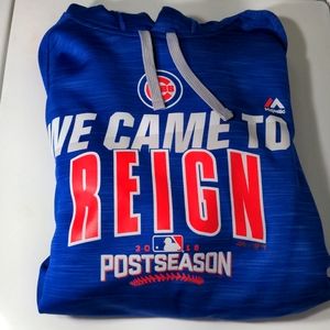 Chicago Cubs We Came To Reign Hoodie 2016 Size Medium